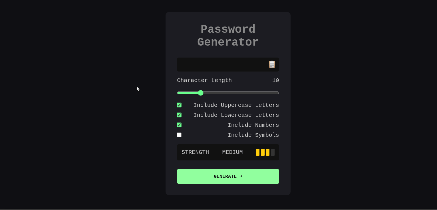 Password Generator demo
